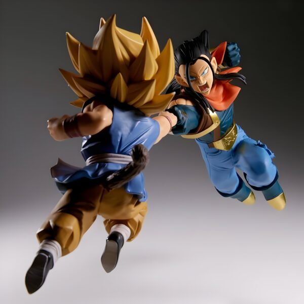 FIGURA COLECCIONABLE DE DRAGON BALL GT MM SS GOKU VS SUPER 17