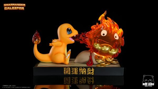 MMLAND Studio - Pokémon X Howls Moving Castle - Charmander x Calcifer Statue