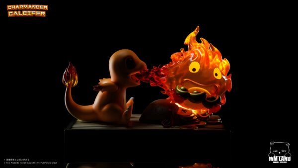 MMLAND Studio - Pokémon X Howls Moving Castle - Charmander x Calcifer Statue
